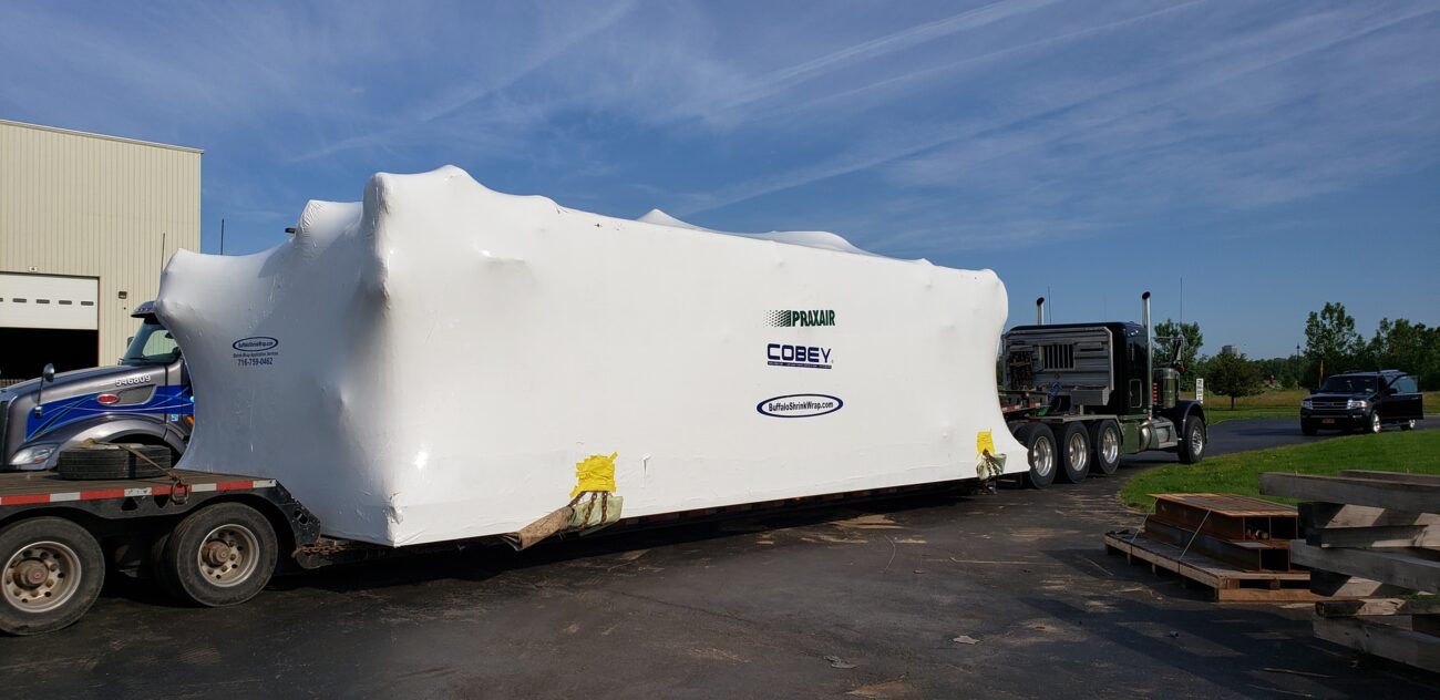 white shrink wrap