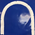 12 in x 12 in U-Opening Tape on Blue