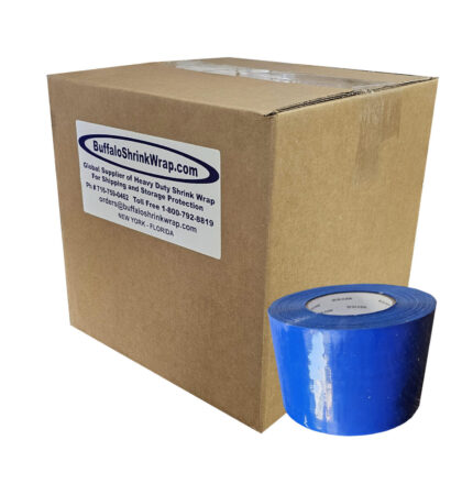 4" x 180' Blue Shrink Wrap Tape Case of 12 Rolls