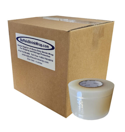 4" x 180' Clear Shrink Wrap Tape Case of 12 Rolls