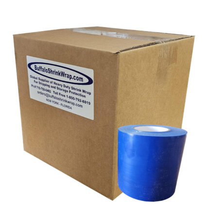 6" x 180' Blue Shrink Wrap Tape Case of 8 Rolls