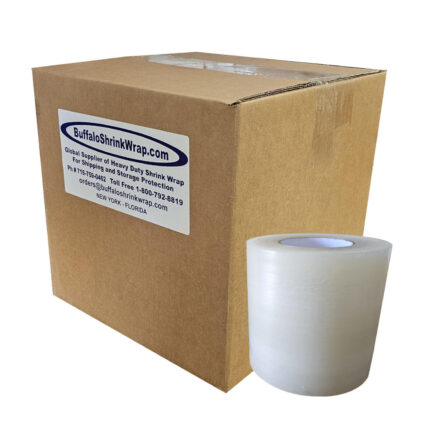 6" x 180' Clear Shrink Wrap Tape Case of 8 Rolls